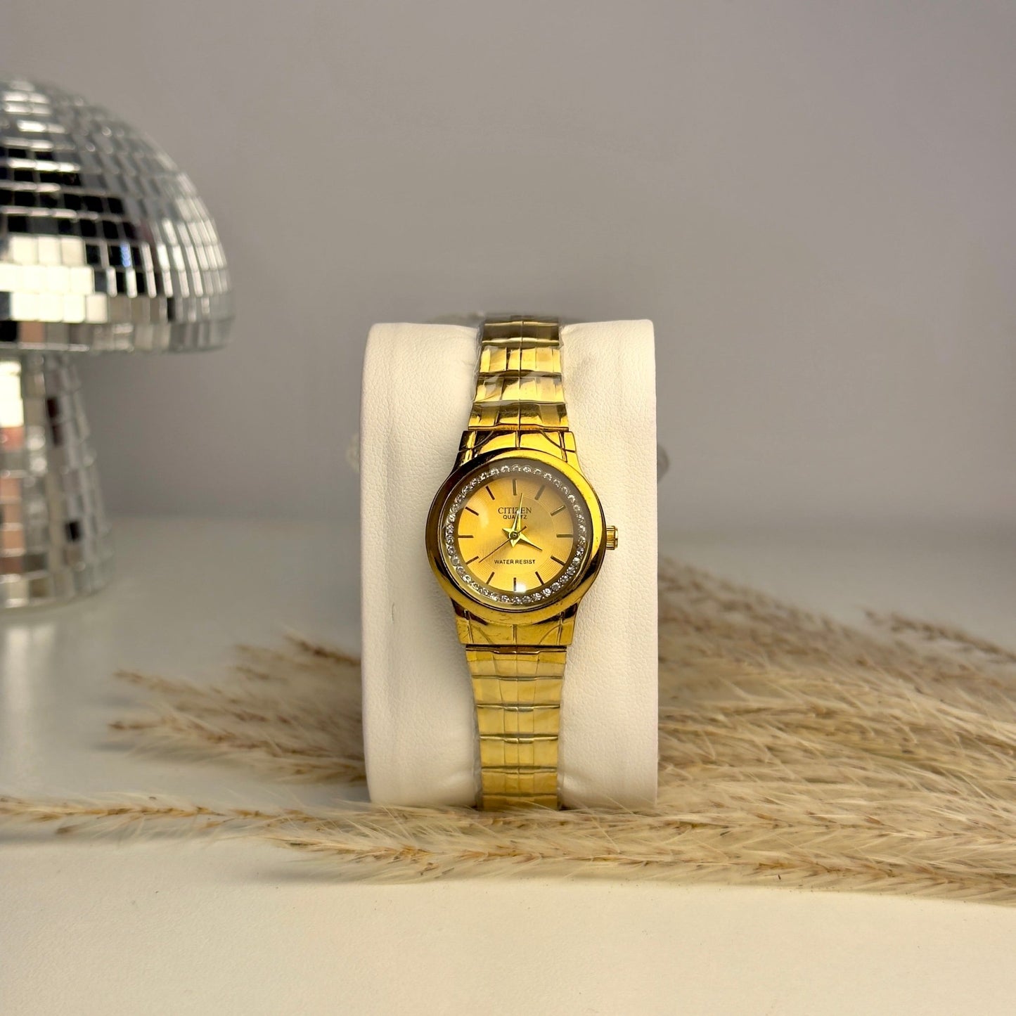 CITIZEN Golden Small dial Watch - AESTHETIC WATCHES
