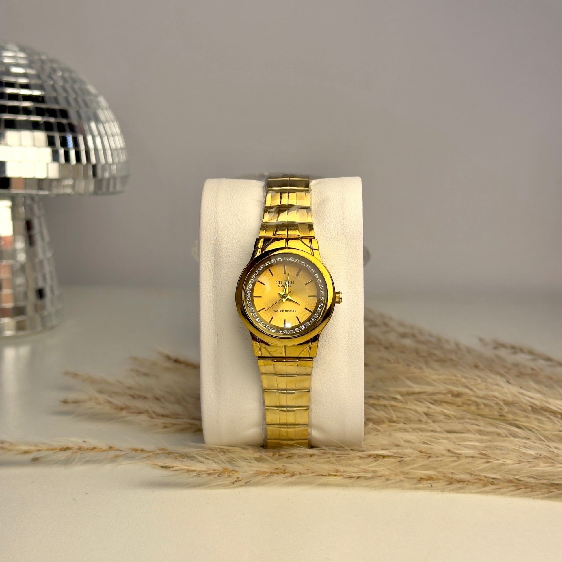 CITIZEN Golden Small dial Watch - AESTHETIC WATCHES
