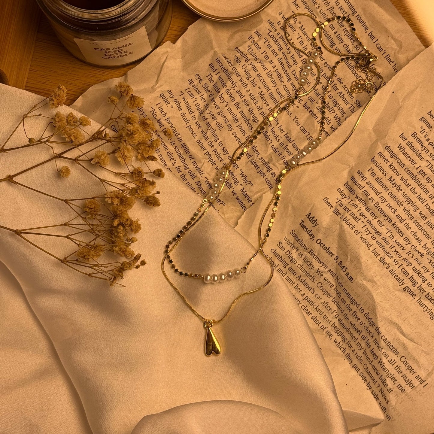 Golden Heart Necklace Dainty, Cute & Full of Love 💌 - AESTHETIC WATCHES