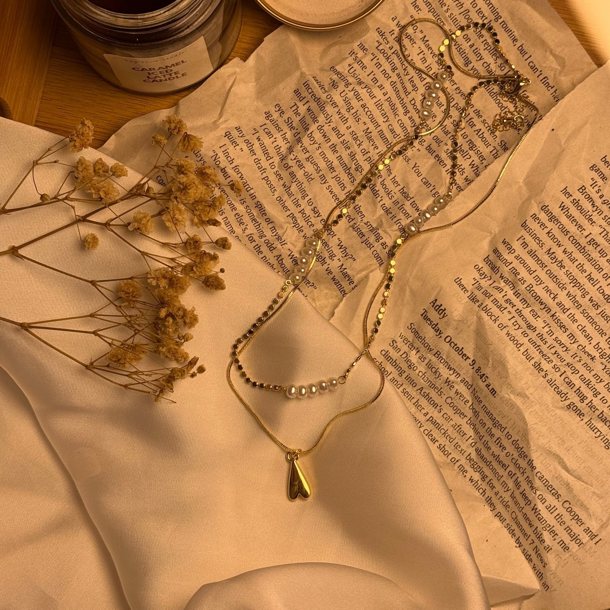 Golden Heart Necklace Dainty, Cute & Full of Love 💌 - AESTHETIC WATCHES