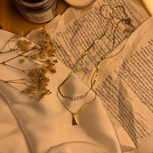 Golden Heart Necklace Dainty, Cute & Full of Love 💌 - AESTHETIC WATCHES