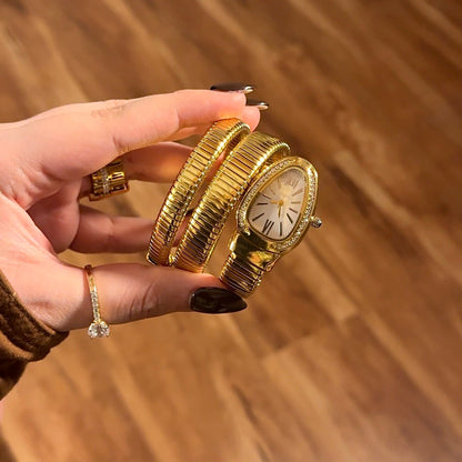 Serpenti Golden White - AESTHETIC WATCHES