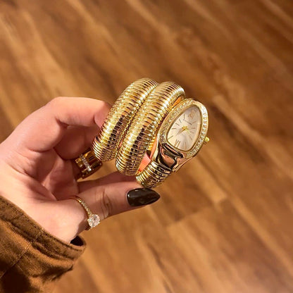 Serpenti Golden White - AESTHETIC WATCHES