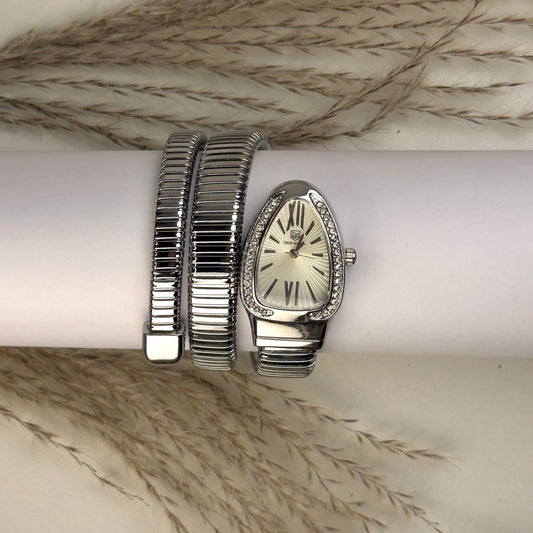 Serpenti Silver White - AESTHETIC WATCHES