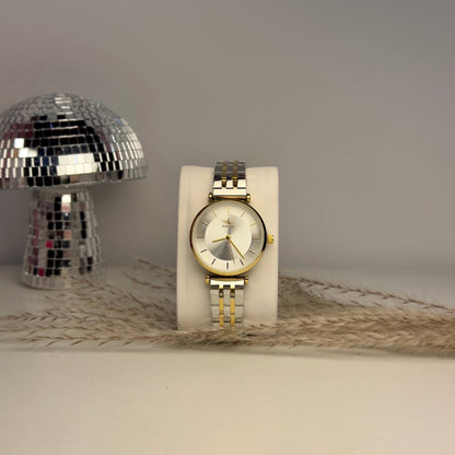 Two - Tone Premium Watch For Her - AESTHETIC WATCHES